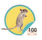 Gerbil Chirper - for those over-achievers who have sent 100 emails