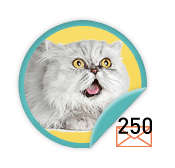 Mee-wowzers - for those who have us saying 'me-WOW' by sending 250 emails