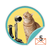 Cat Caller - for those fundraisers who have sent 5 emails